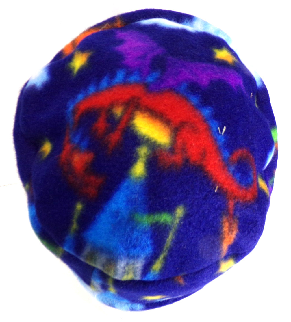 BLUE / DRAGONS      FLEECE ROLLED BRIM WINTER HAT   STRETCHY WARM  h88cr