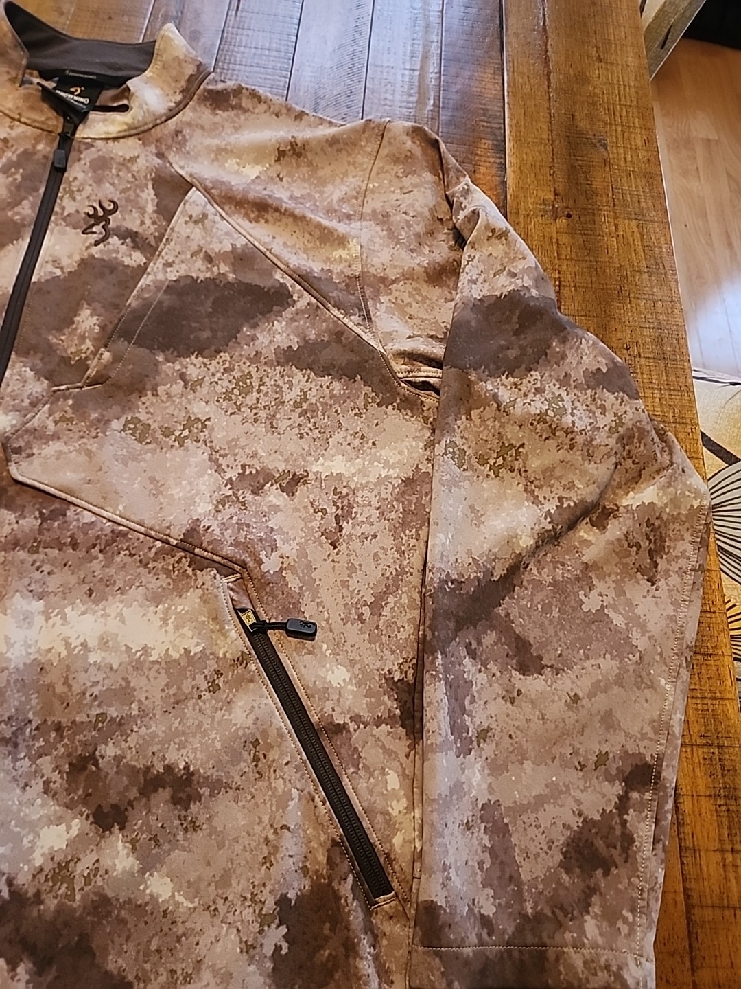 Browning Mens 2XL Camouflage Elk Country Speed Full Zip Jacket PLEASE READ
