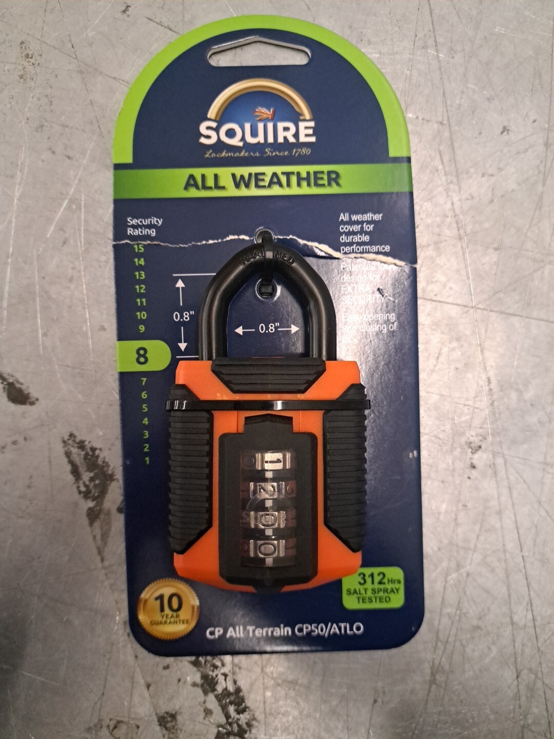 Squire Combination Lock All Weather Cp50/Alto/2.5