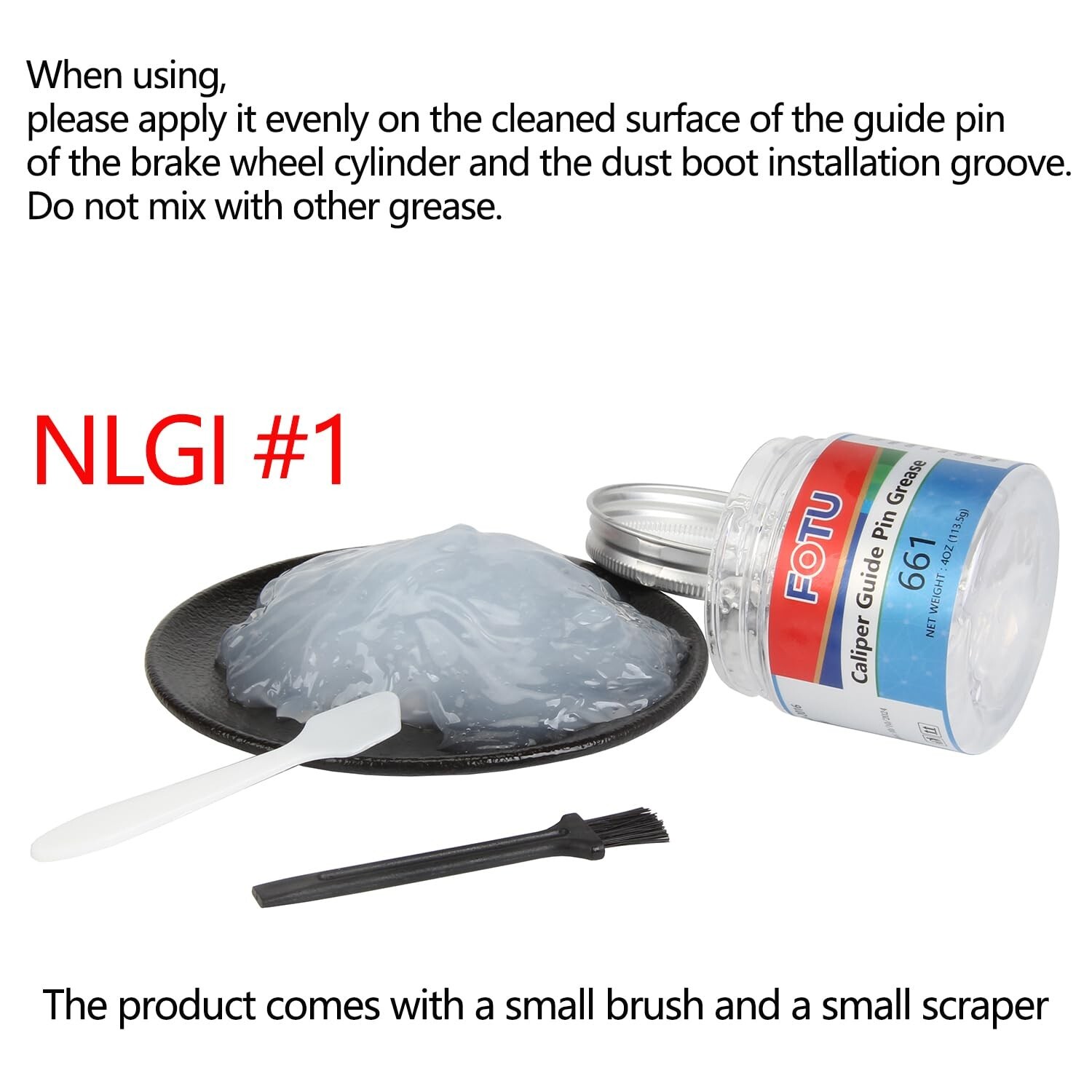 Brake Caliper Guide Pin Grease & Lubricants - High - Temperature Resistant, Lon