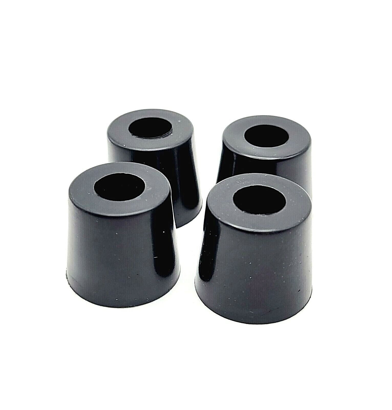 3/4" Tall x 1" Wide Base Round Rubber Bumper Feet for Equipment and Furniture