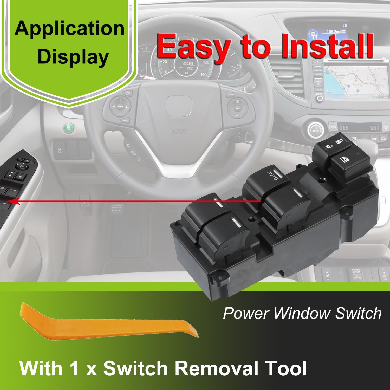 Front Left Driver Side Master Window Switch for Honda Accord Sport 2013-2017 ...