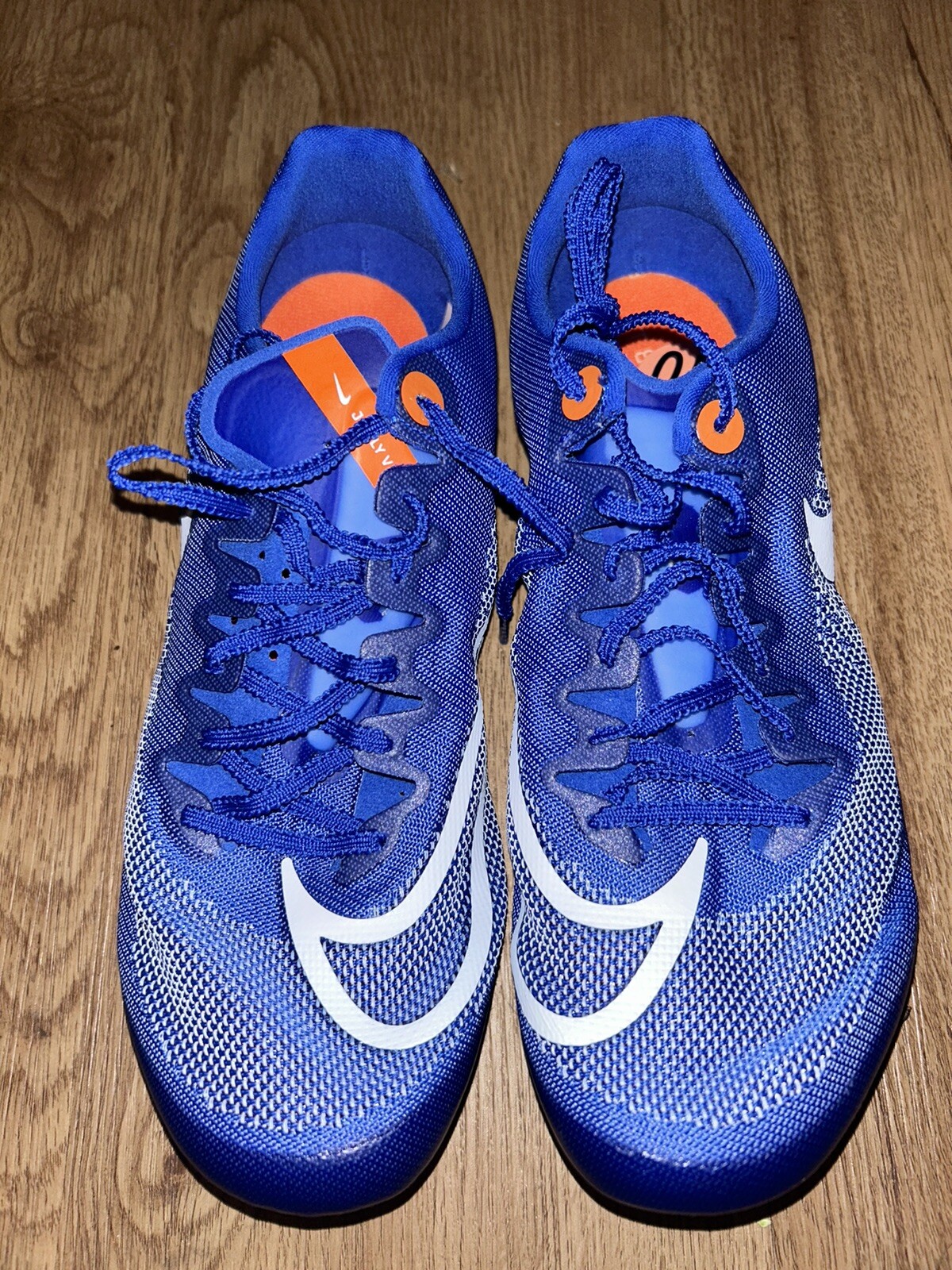 NIKE MENS JA FLY V4 TRACK AND FIELD SHOES NWOB SIZE 11.5 RACER BLUE