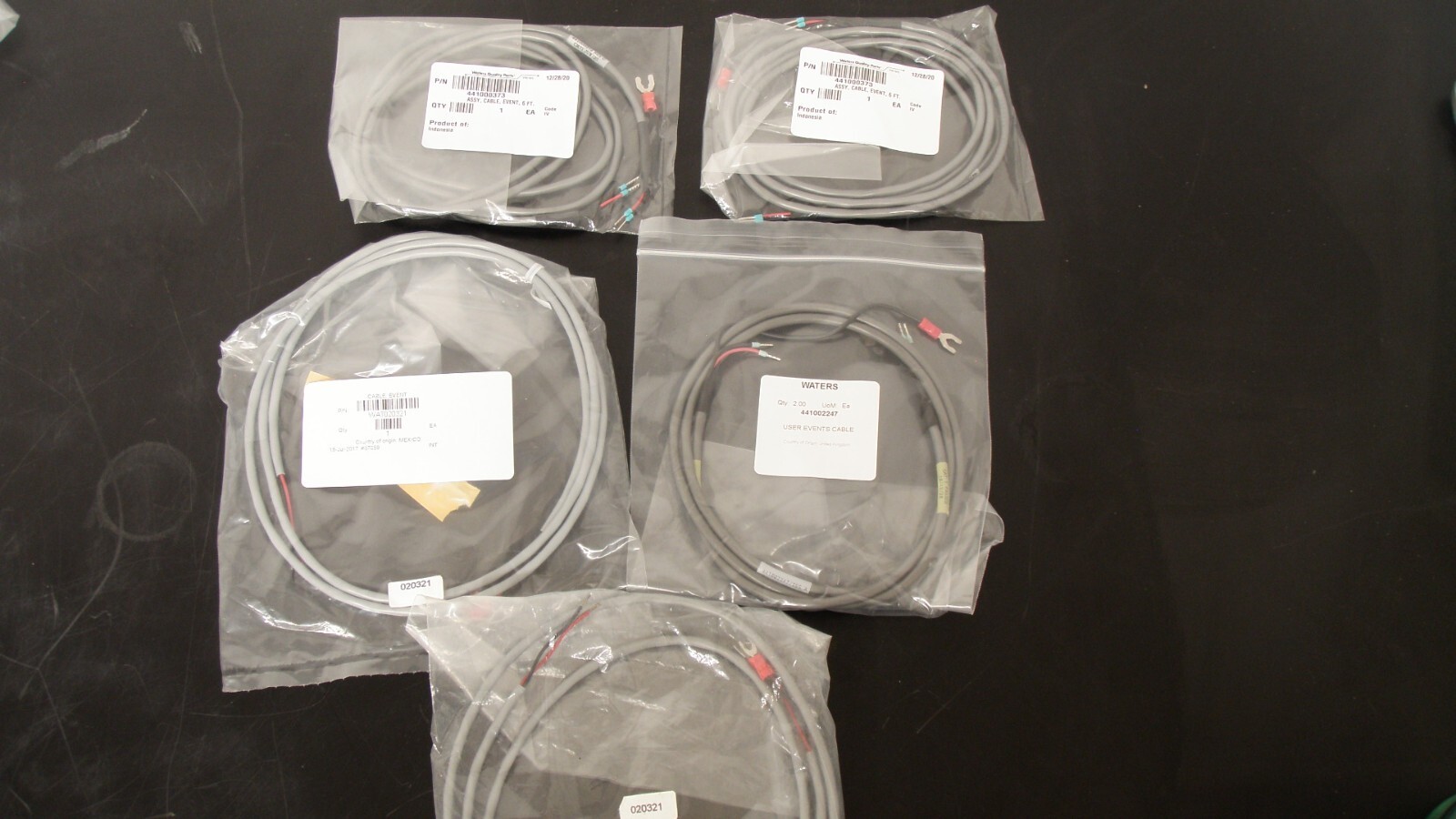 Waters  Assorted Event Cables, Quantity: 5