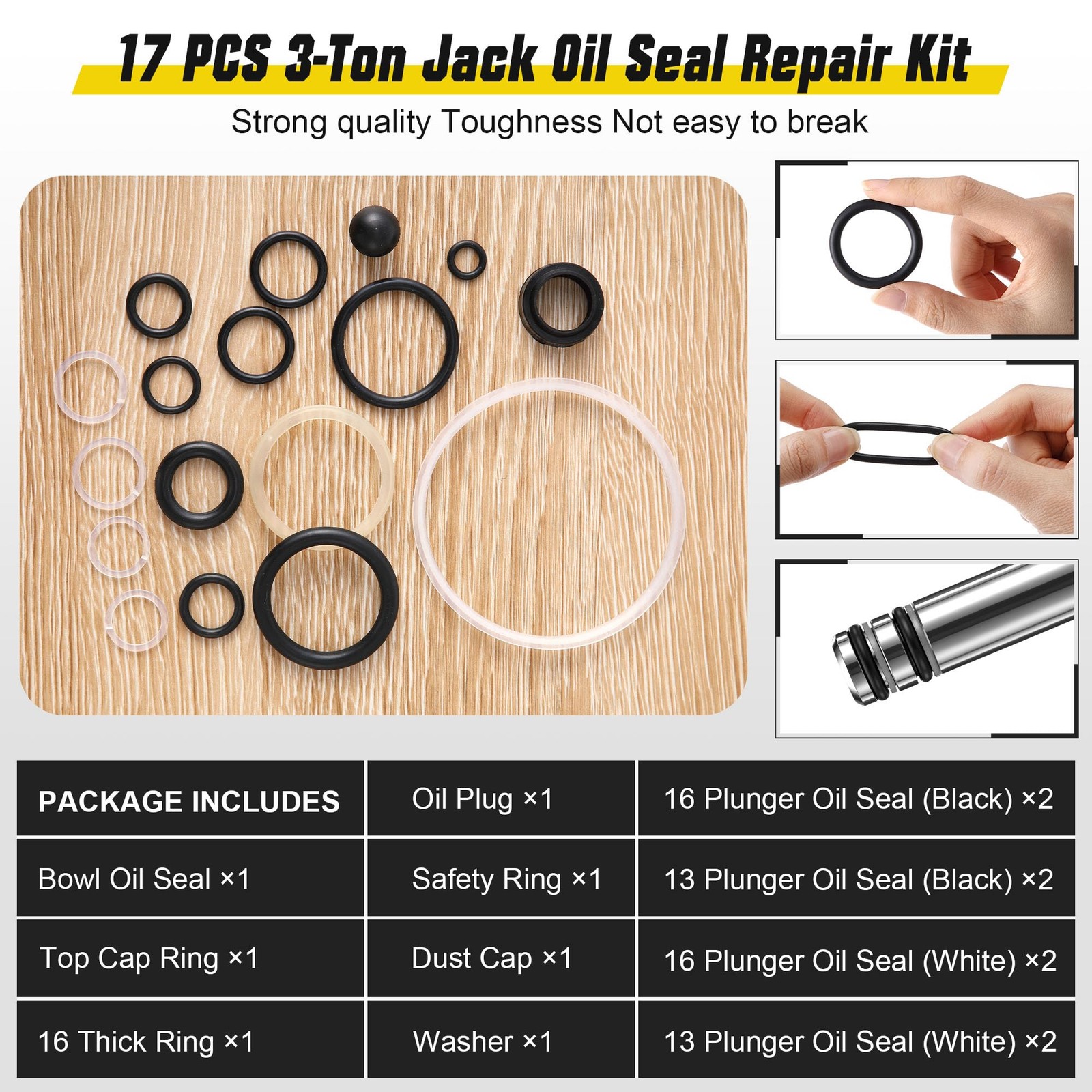Floor Jack Replacement Part Kit,Low Side Bigger & Smaller Pump Piston...