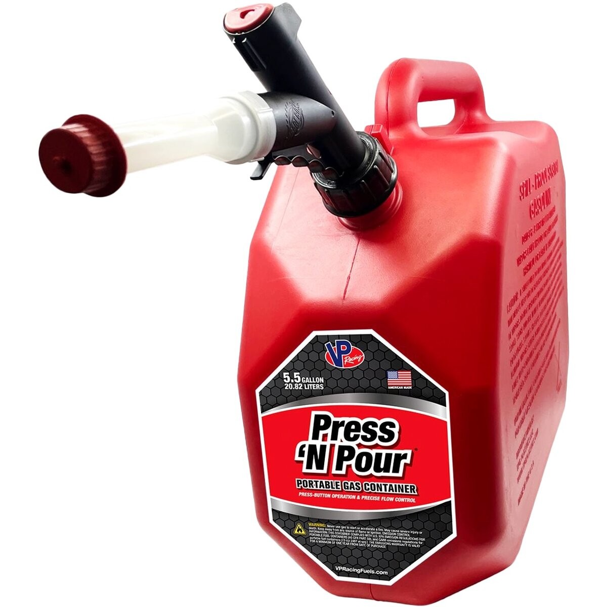 VP Racing Fuels Red 5.5 Gallon Press 'N Pour Gas Can 3839