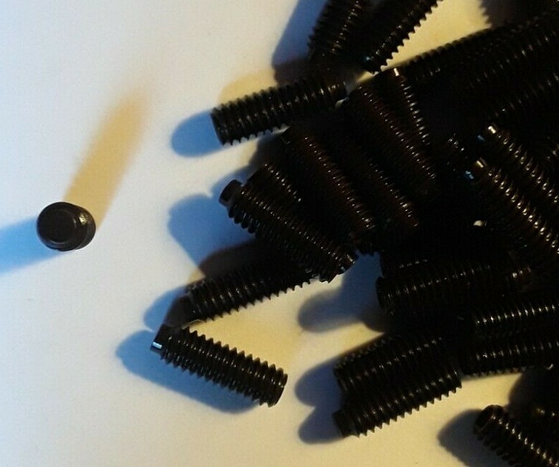 #10-24 X 1/4" SOCKET SET SCREWS HALF DOG POINT ALLOY STEEL BLACK OXIDE