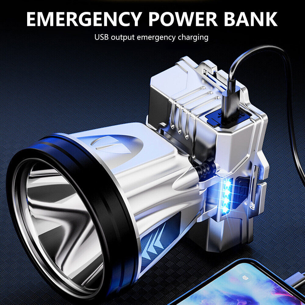 Super Bright LED Headlamp USB Rechargeable Headlight Head Torch Flashlight US