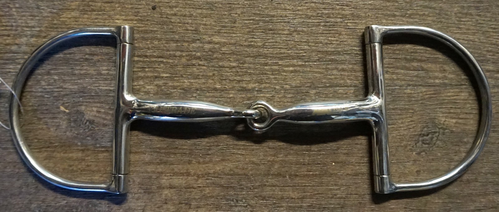 Metalab Stainless Steel 5.25" Big Dee Ring Jointed Snaffle Bit