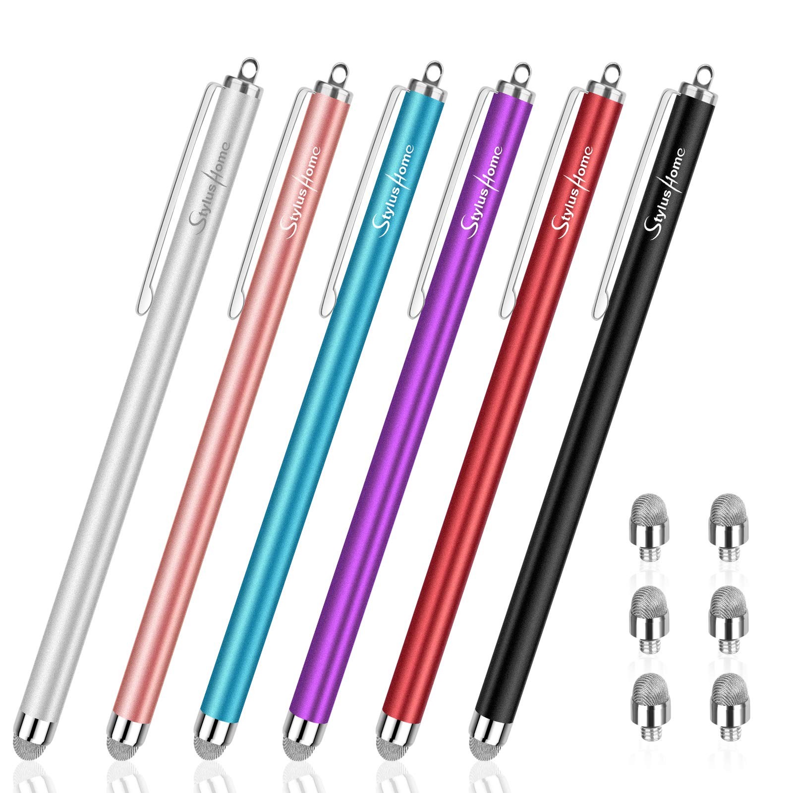 Stylus Pens for Touch Screens (6 Pcs), Sensitivity Capacitive Stylus Fiber Ti...