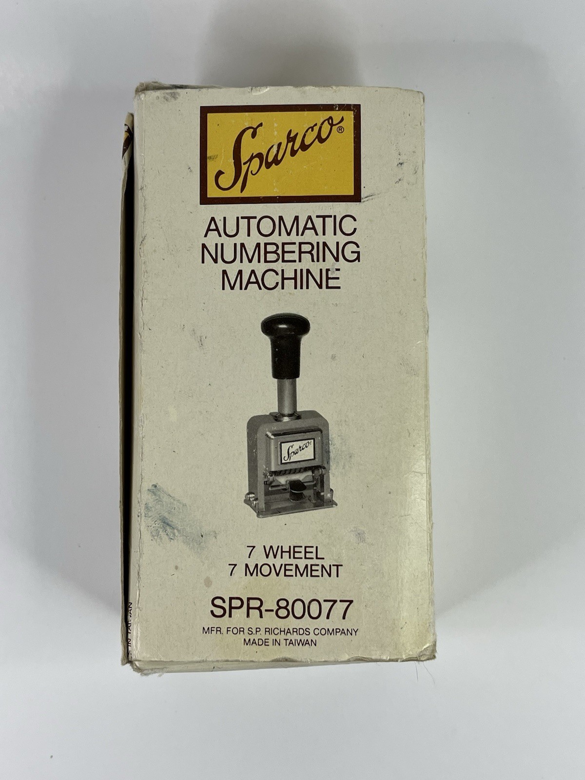 Sparco Automatic Numbering Machine SPR-80077 7 Wheel 7 Movement (CIB)