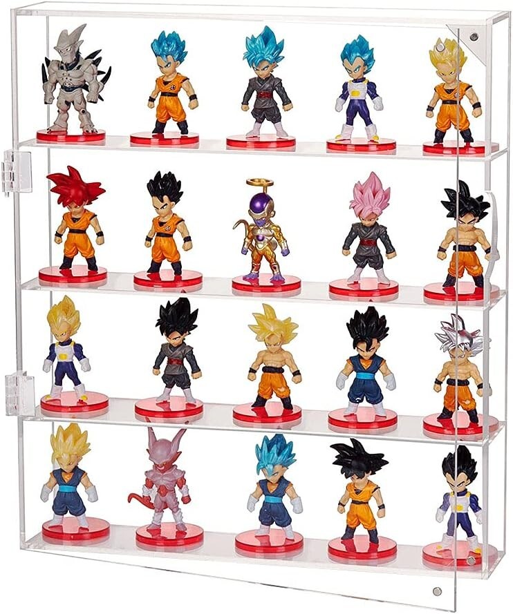 Acrylic Display Case for Mini Funko Pop Figures, Clear Wall Mounted or Desktop