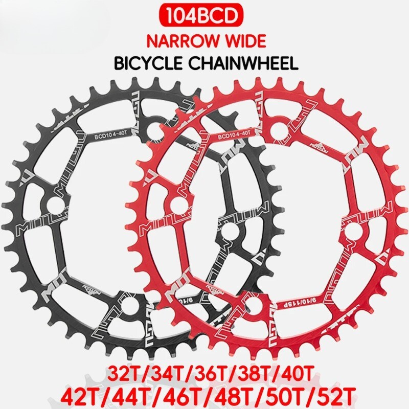 Road MTB Bicycle Cranks Wide Narrow Chainring 104BCD 32T-52T for Shimano Series