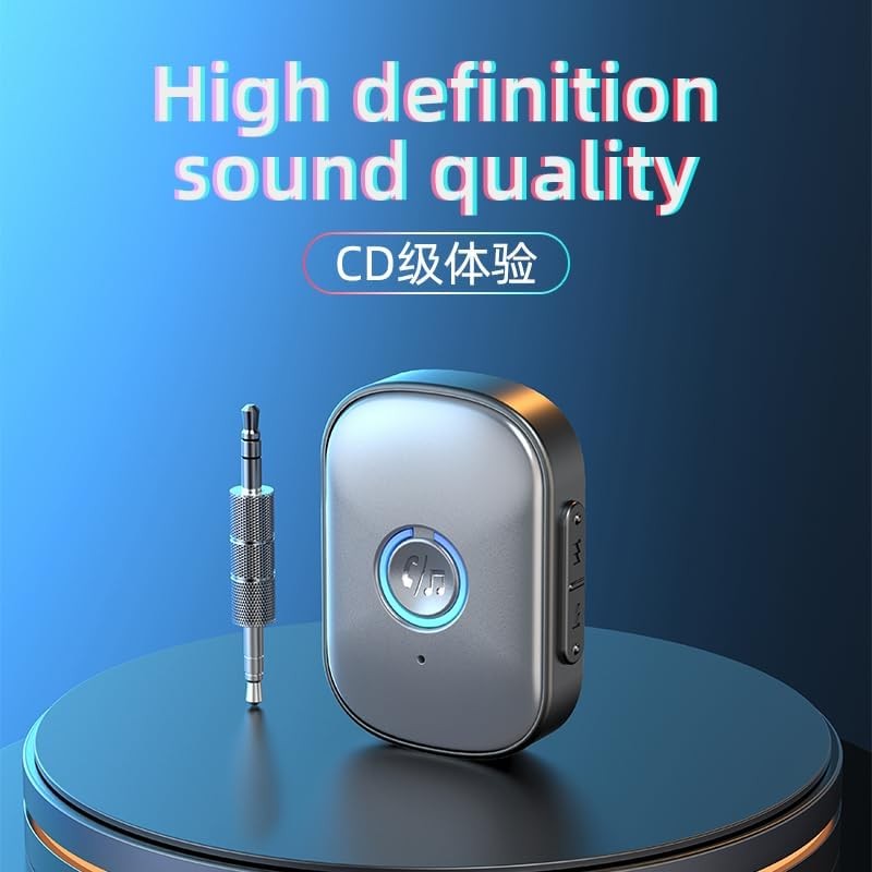 Bluetooth Audlo Signal Adapter Stereo Wireletss Audlo Adaptier with Microphone