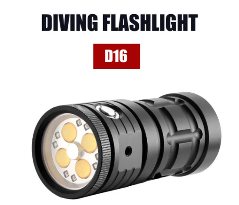 Special Strong Light Flashlight Diving Underwater Diving Photography Light