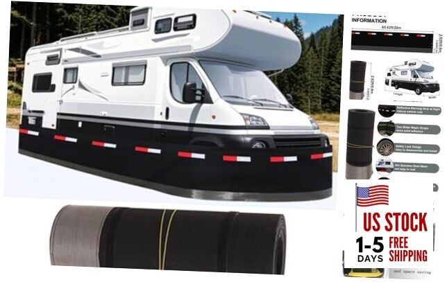 RV Skirting for Winter, Heavy Duty Travel Trailer Skirt with 65.6x2.6ft 2.6ft
