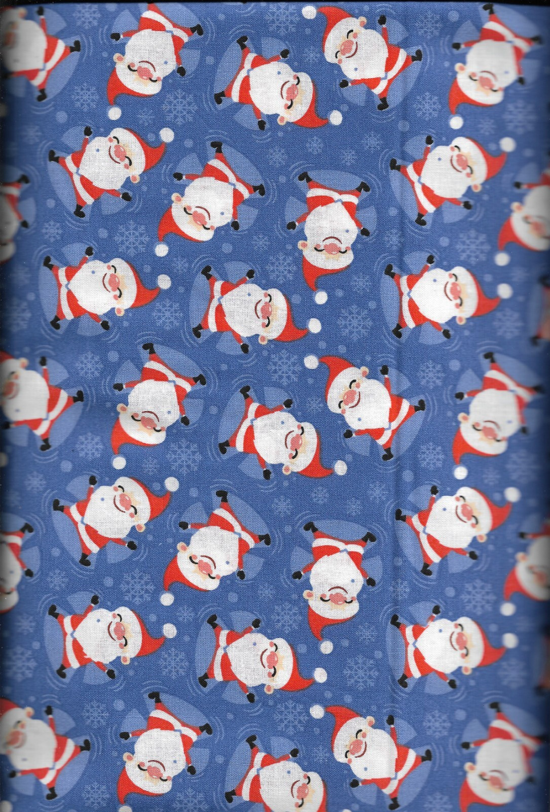 45" 100% cotton Christmas Fabric "Santa Snow Angels" by MDG Designs