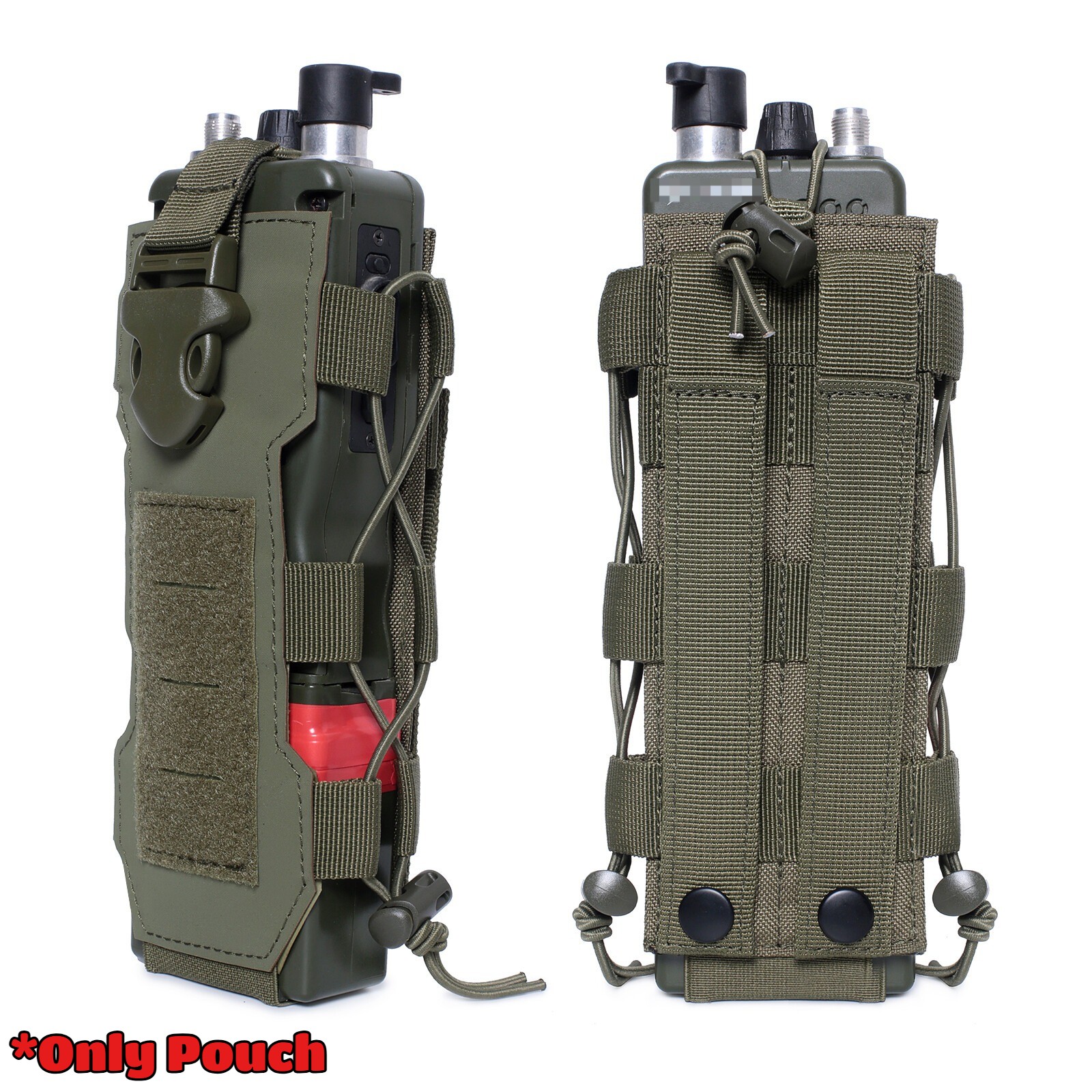 Tactical Water Bottle Holder Molle Pouch Radio Holster Kettle Carrier Pouch Bag