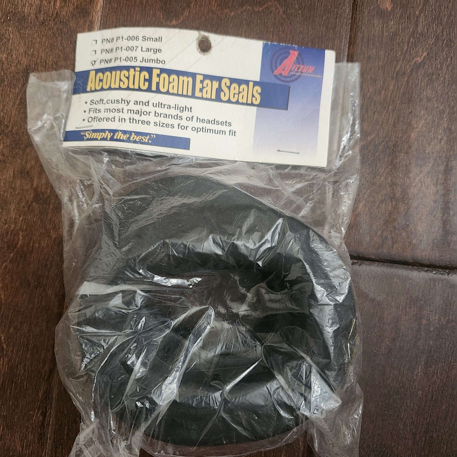 Avcomm P1-005 Jumbo Acoustic Foam Ear Seals Aviation Headset Pads New