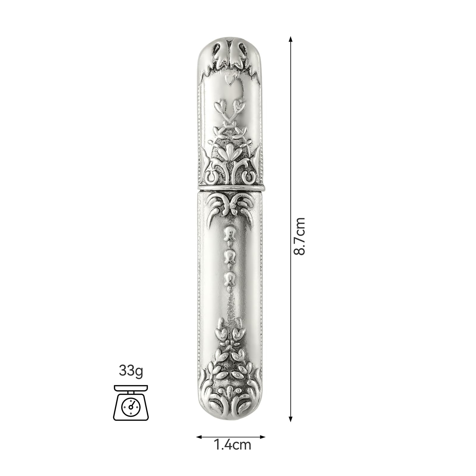 Needle Storage Vintage Sewing Needles Holder Portable Small, Silver