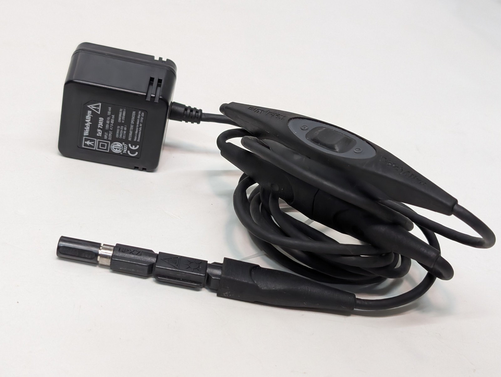 Welch Allyn 73410 power handle w/ REF 78800 lamp cord input 120V 60Hz 100 mA