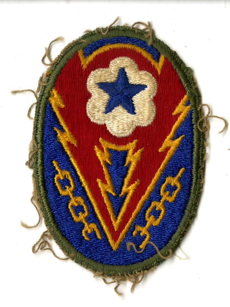 European Theater of Operations Communications Zone White Back Patch ETO COM Z