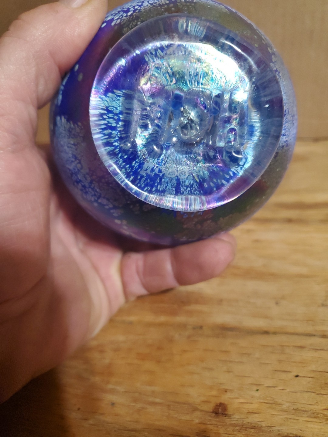 The Glass Forge 2008 Blue/White Globe