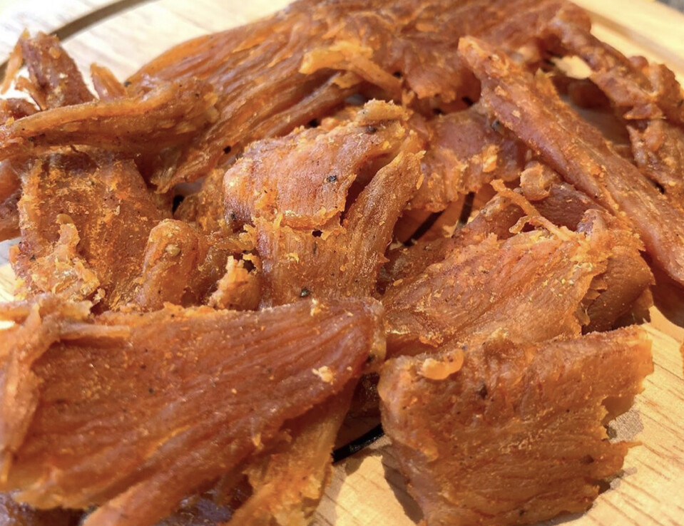 Buffalo Wing Chicken Jerky Papa Dan's Premium Jerky 7oz Bag Jerky Hut