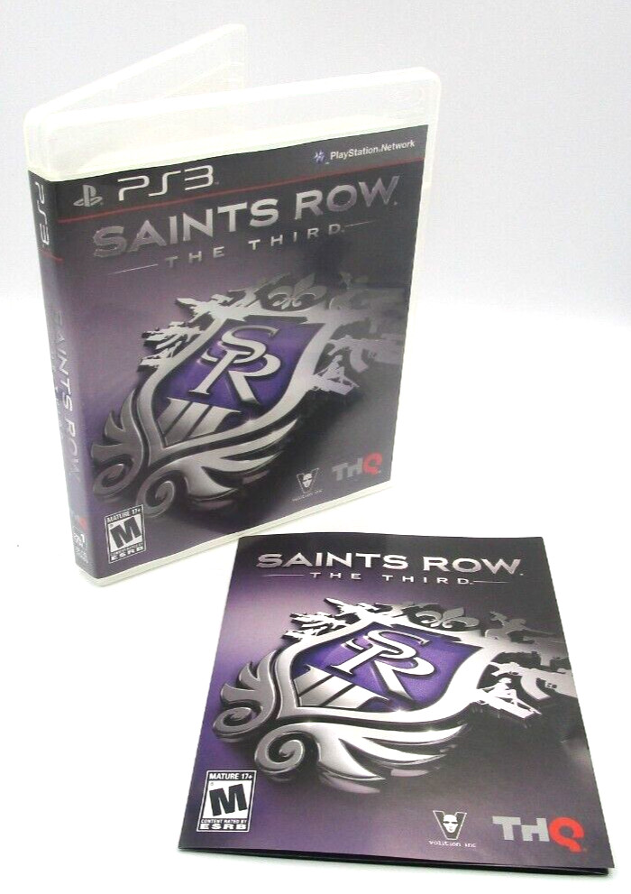 Sony PlayStation PS3 Saints Row The Third EMPTY Case w/ Manual