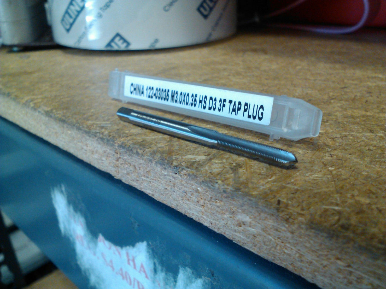 M3 X .35 3 FLUTE HIGH SPEED STEEL PLUG TAP