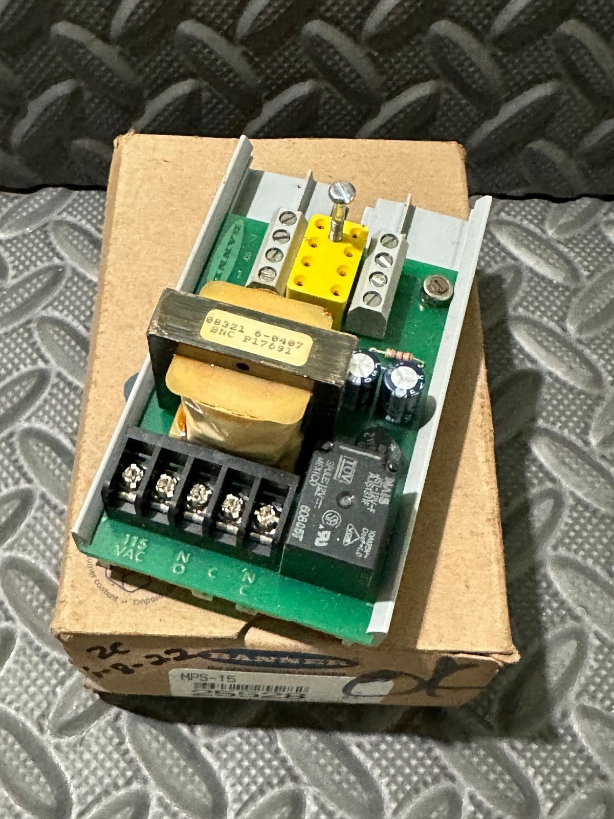 Banner MPS-15 Power Supply Module 115 VAC to 15 VDC – Sensor Interface Board