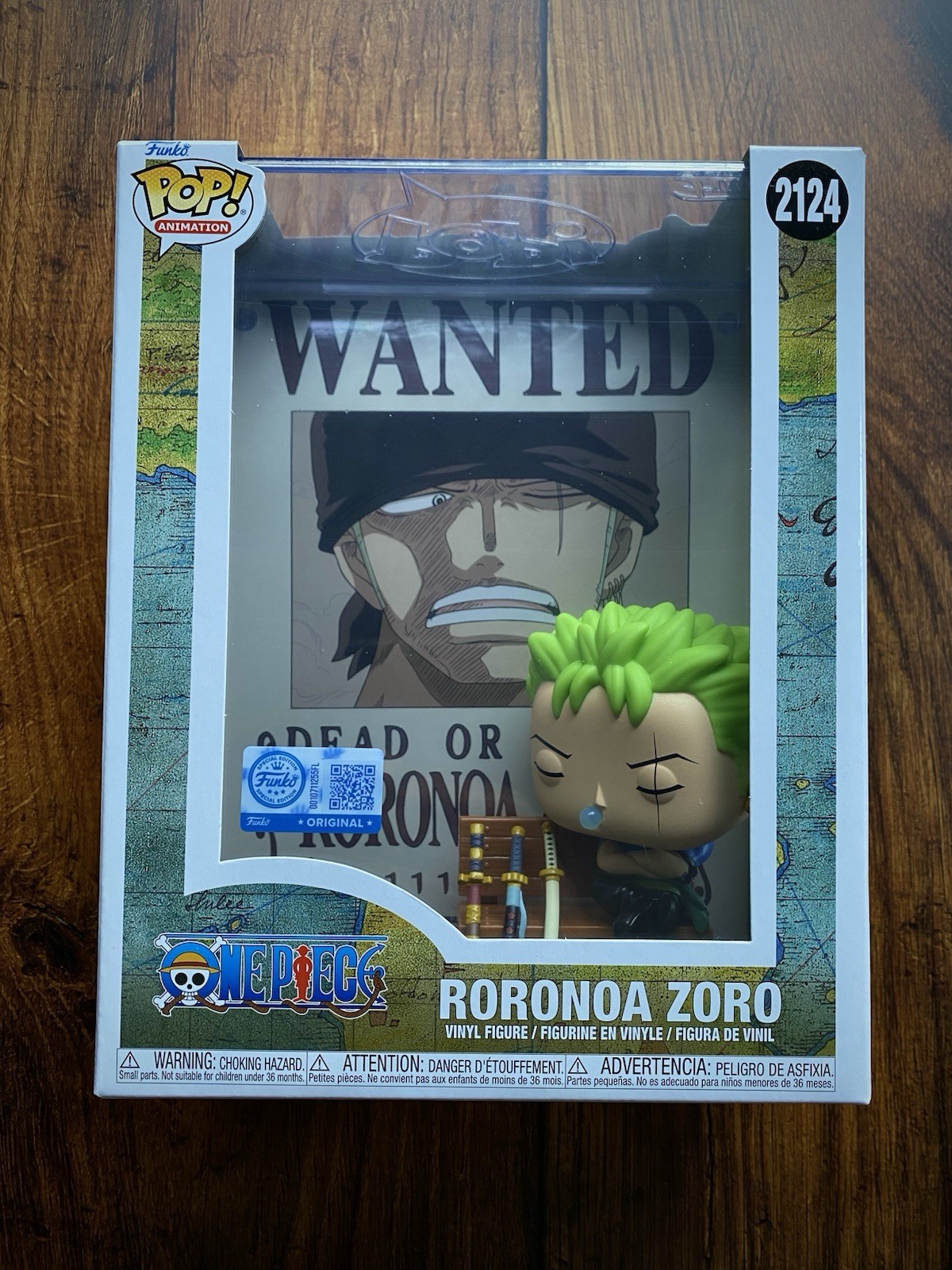 Funko Pop! Animation One Piece Roronoa Zoro Wanted Poster Vinyl #2124