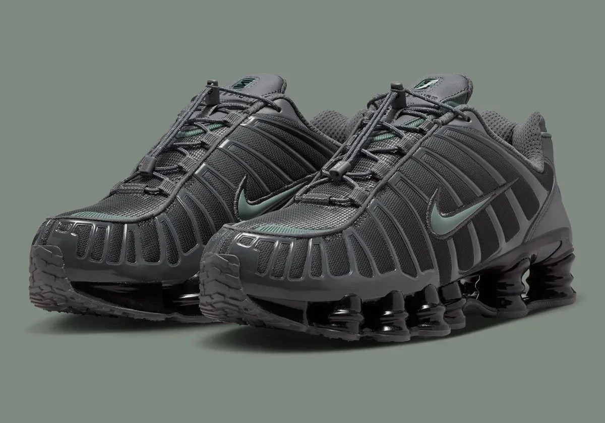 Nike Shox TL Iron Grey Clay Green Sneakers Retro IM5998-068 Mens Size