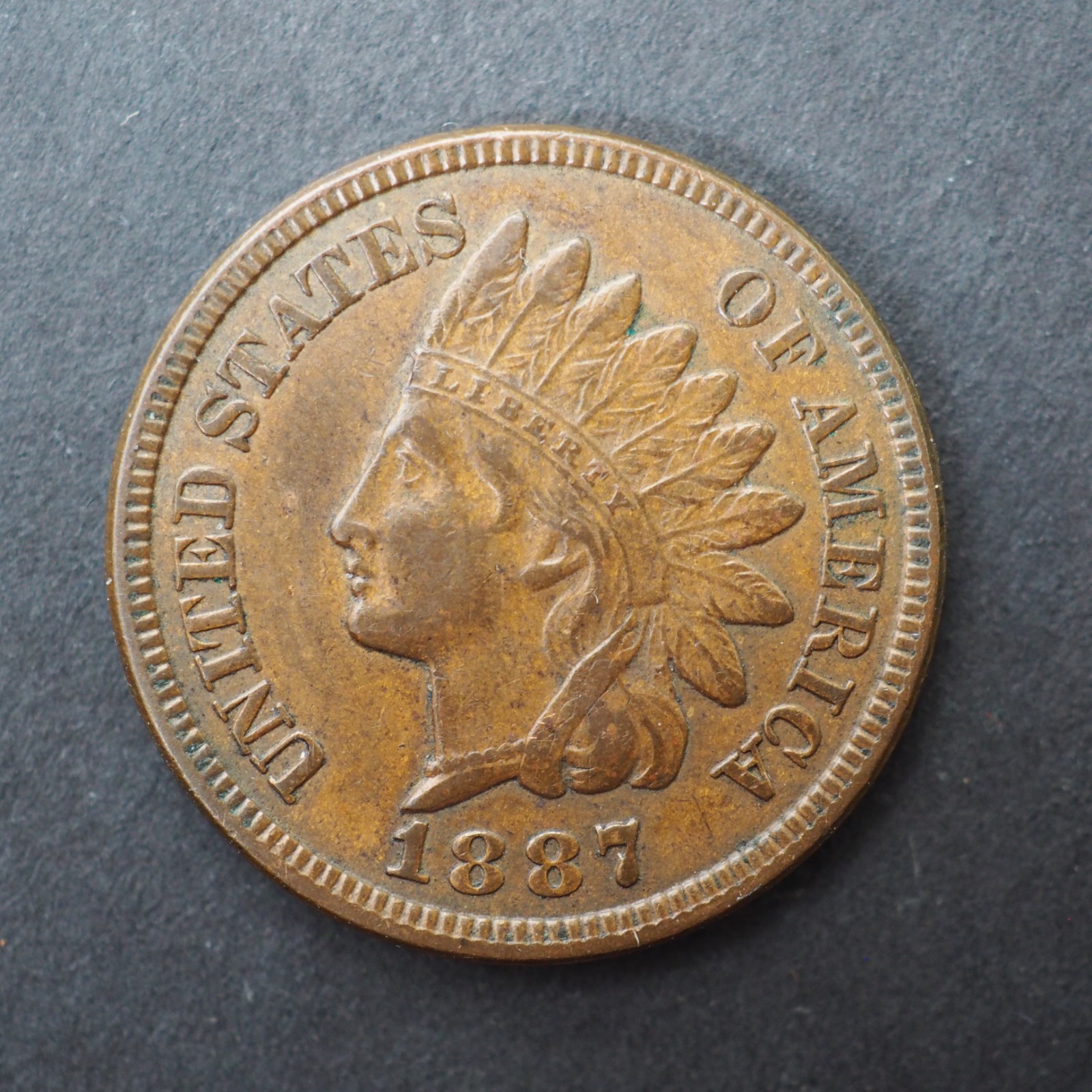 1887 INDIAN HEAD CENT - FREE SHIPPING! C4583