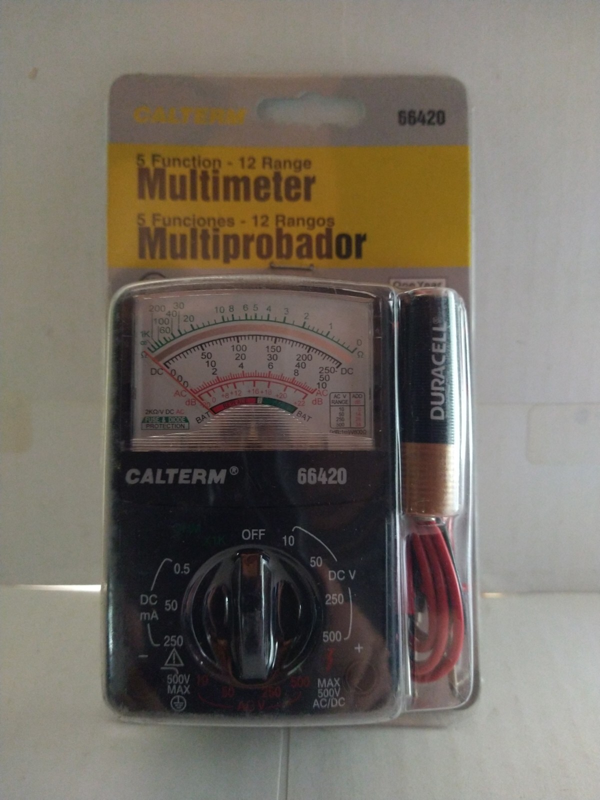 NEW Calterm 66420 ANALOG BATTERY MULTIMETER ELECTRICAL Multi-Tester