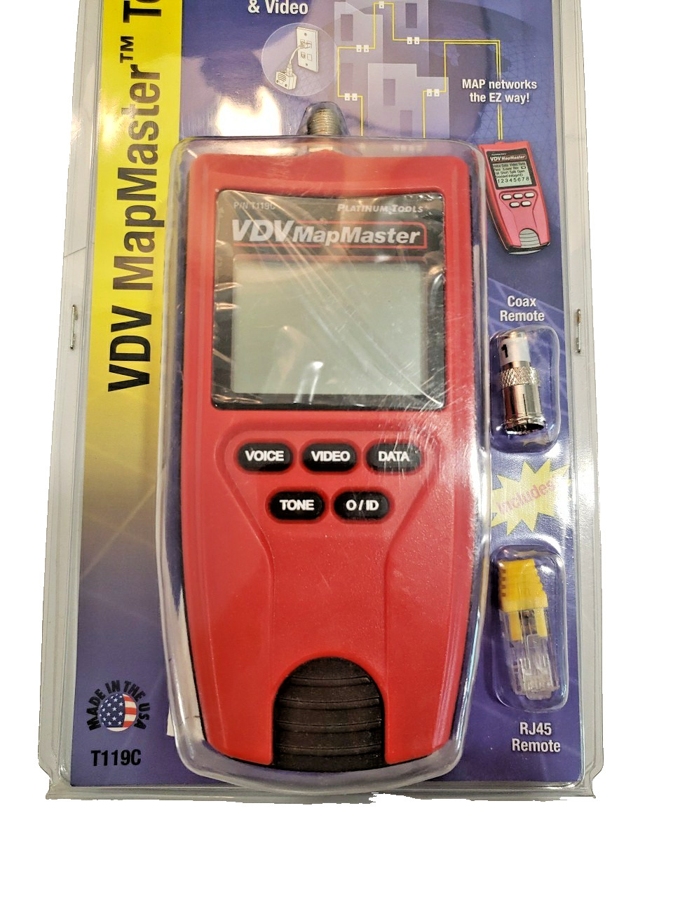 Platinum Tools T119C / VDV MapMaster Tester Clamshell