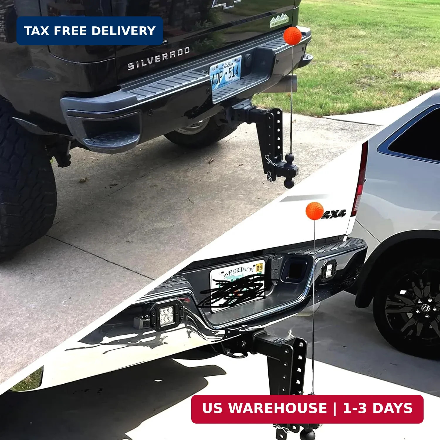 2pcs Tall Adjustable Magnetic Alignment Kit, Trailer Guide Poles, RV Accessories