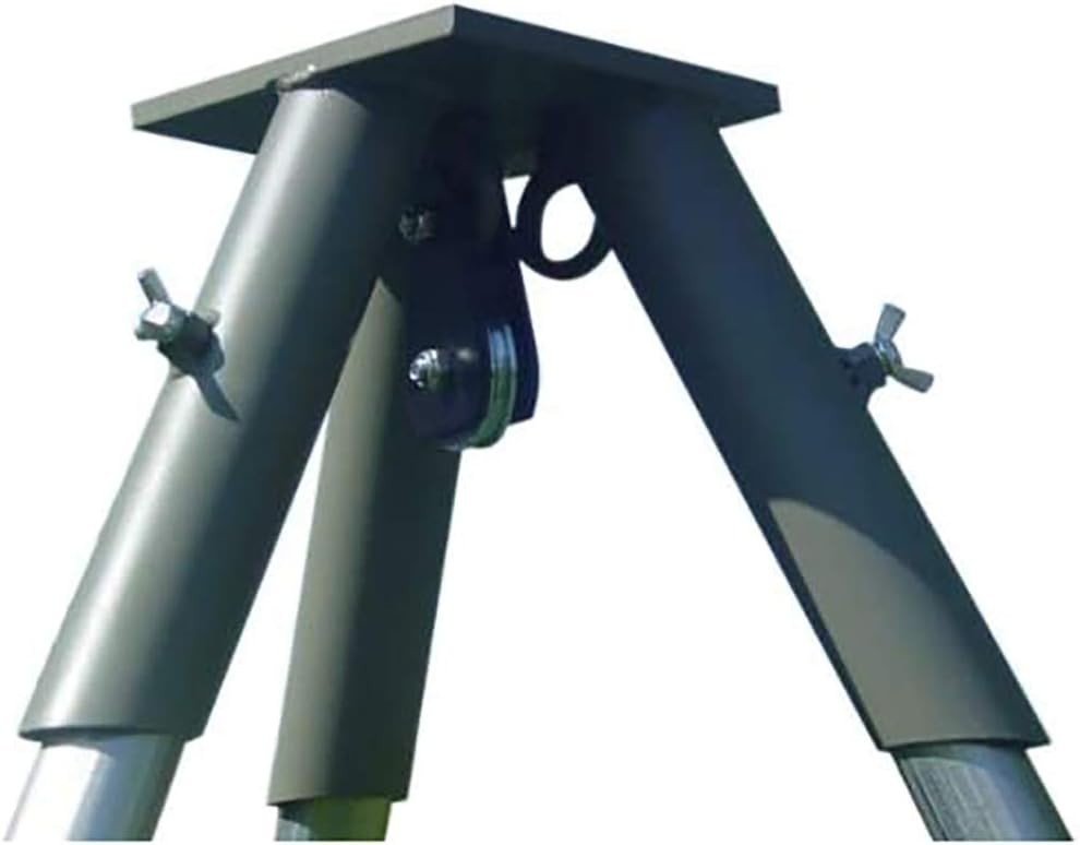 Tripod Header Unit w/Pulley Feeder Stump Puller Camping Hunting Hanging Fire Pit