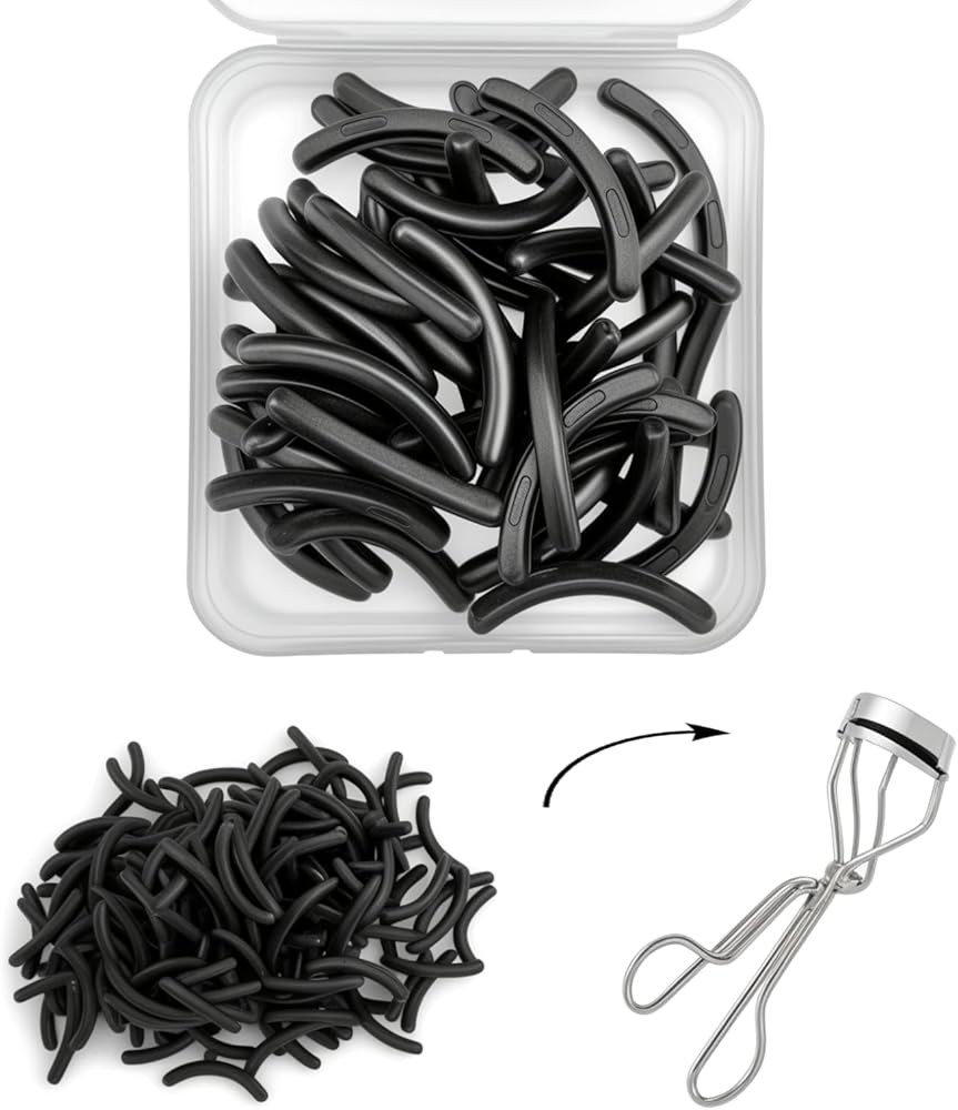patible with Tweezerman Eyelash Curler Refills, Silicone Rubber Eyelash