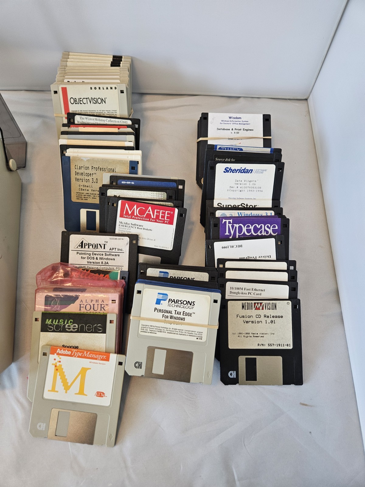 Vintage Mixed Brands 3.5 Floppy Disk OEM Software Drivers Windows DOS