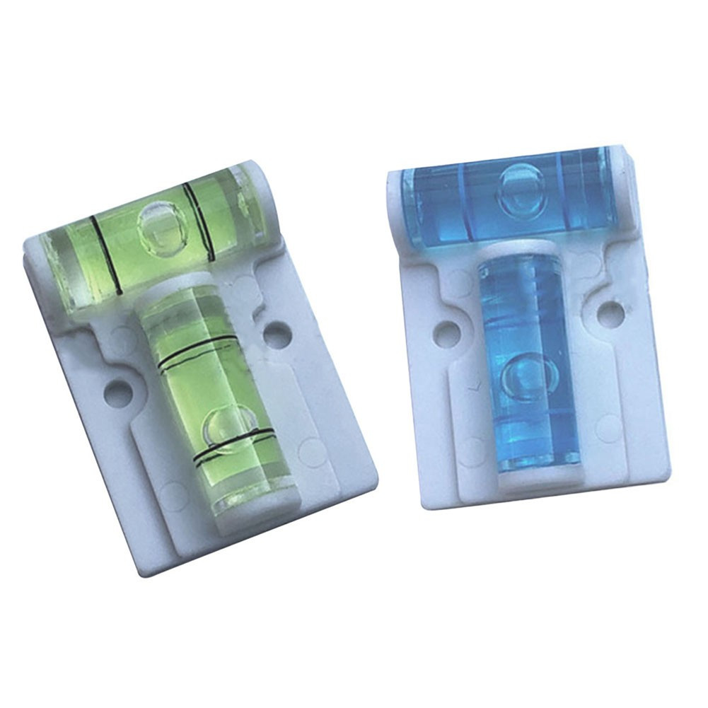 2pcs Horizontal Plastic T TypeLevel Scope Measuring Bubble Inclinometer