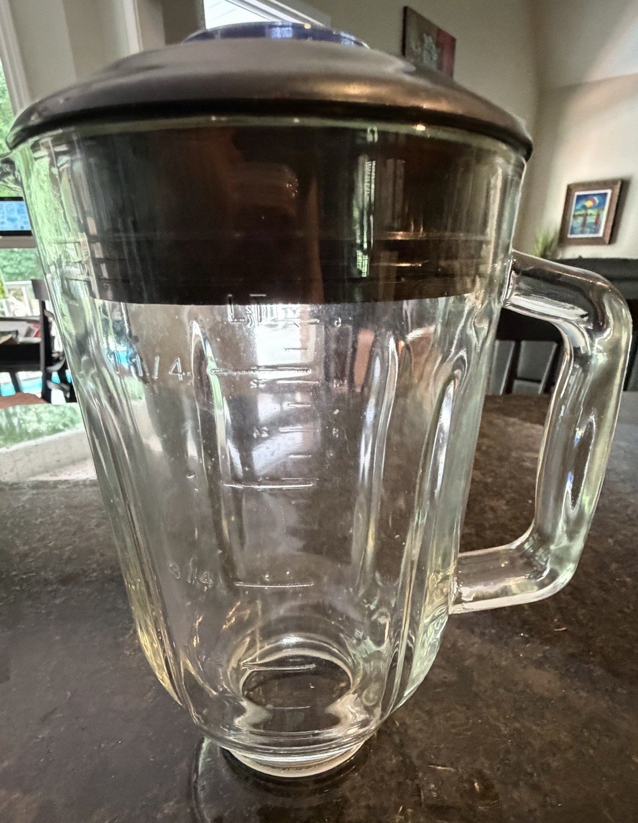 Replacement Glass Jar & Lid For Black & Decker Blender MODEL: BL2010BG