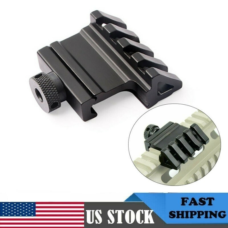 2" 45 Degree Offset Picatinny Rail Mount Base for Flashlight Laser Optic Sight