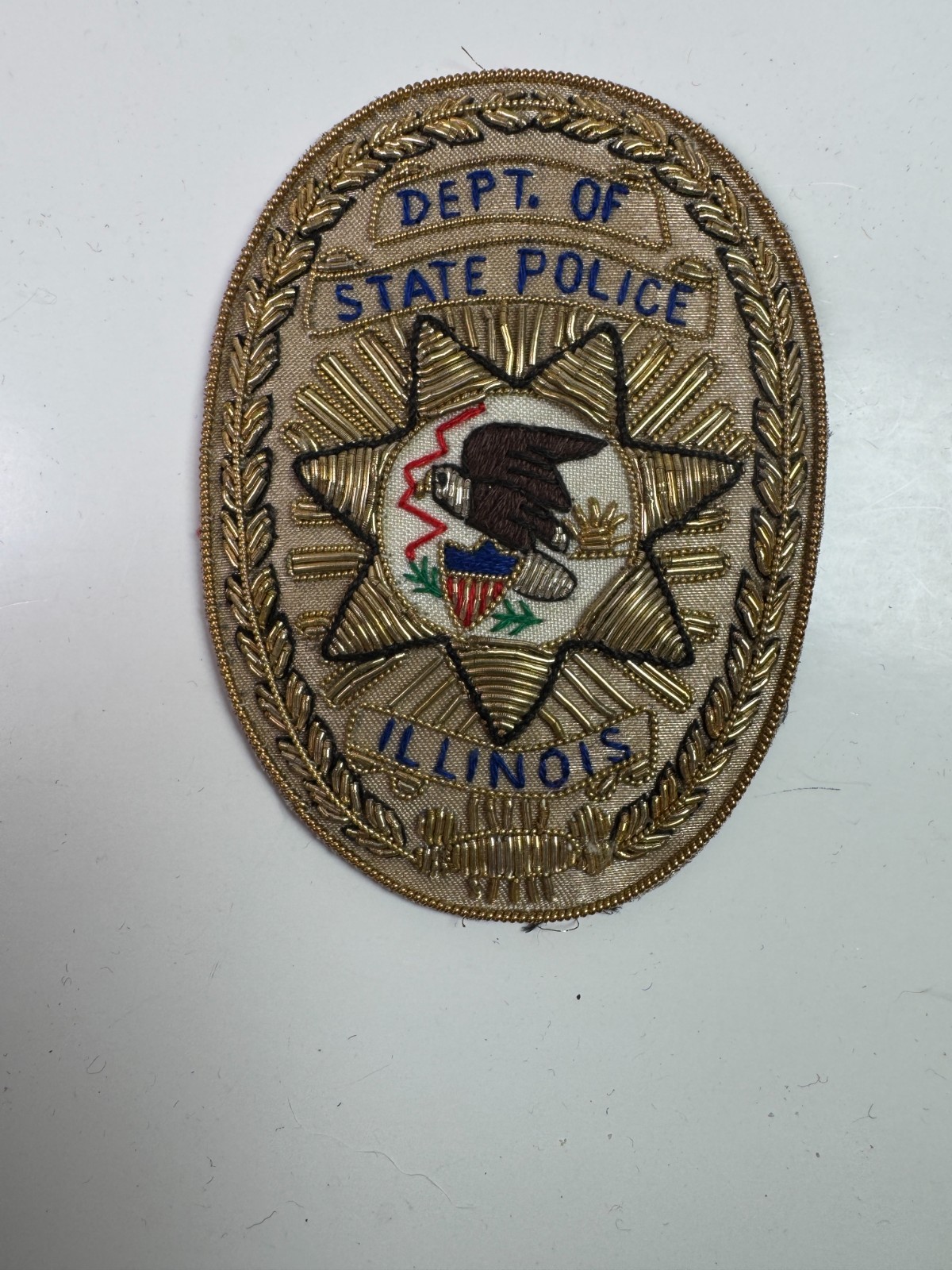 Illinois State Police IL Trooper Bullion Patch S5