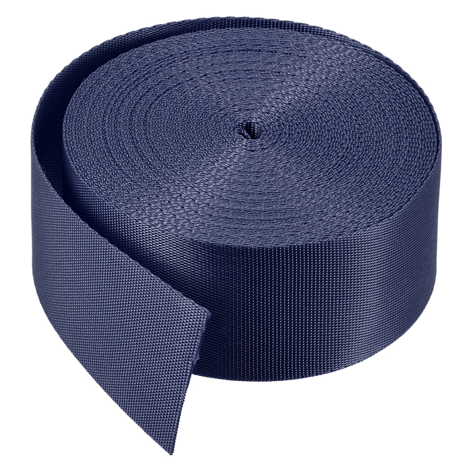 Flat Nylon Webbing Strap 1.5 Inch 10 Yards Dark Blue for Backpack Luggage Rack