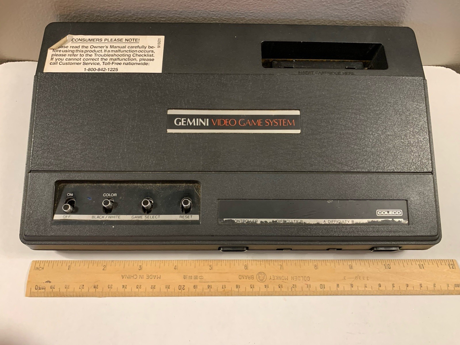 Coleco Gemini System | Console & Cords | 2 Controllers | 9 Games | Tested (Read)