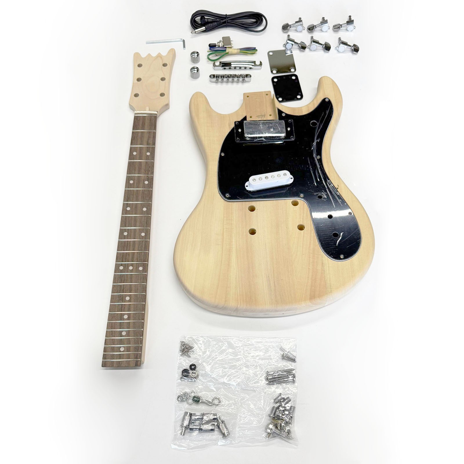 22 Fret 24.75" Maple Neck Basswood Electric Guitar Kit