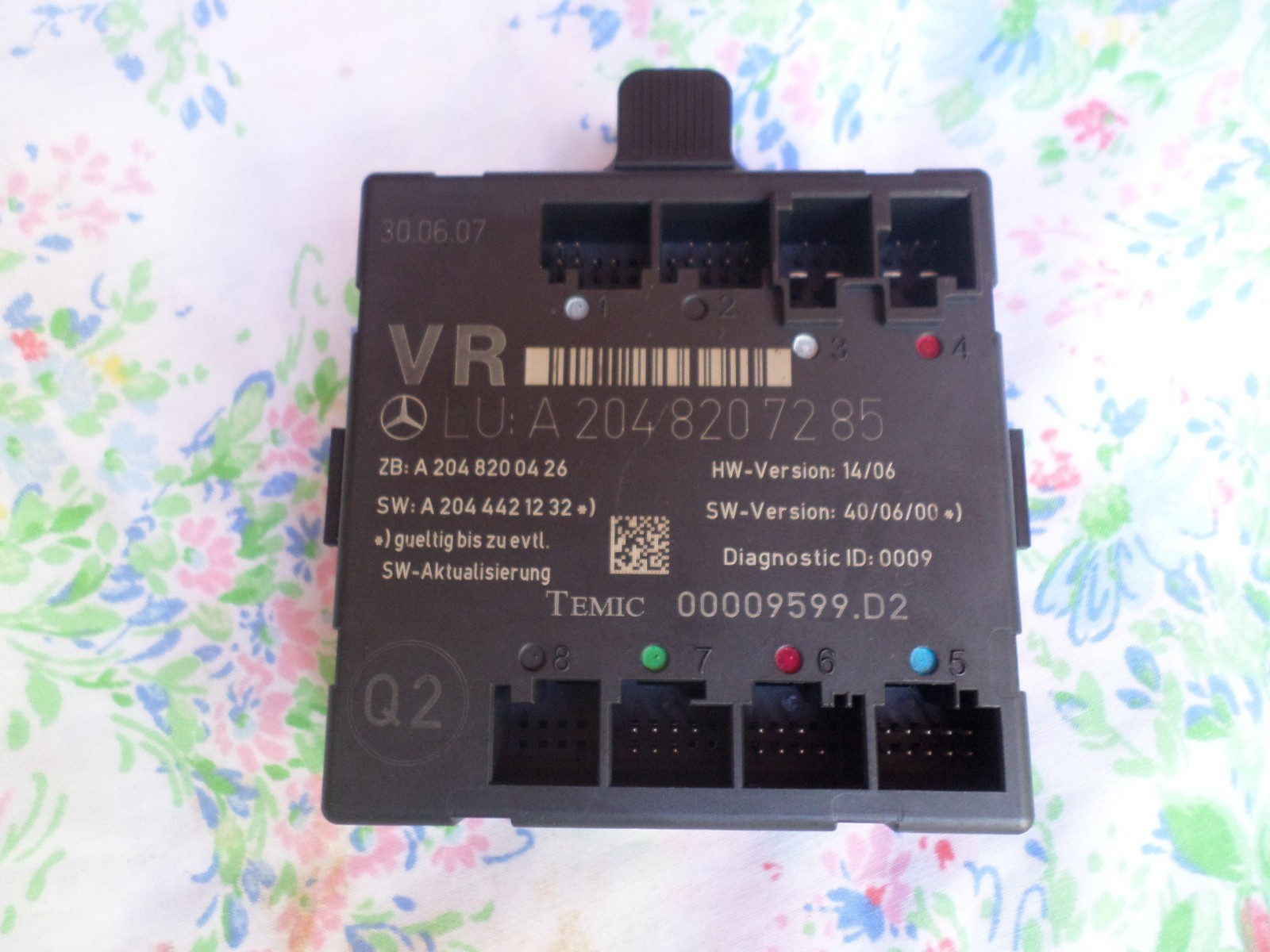 08-11 MERCEDES C CLASS C300 C350 FRONT RIGHT PASSENGER DOOR CONTROL MODULE OEM