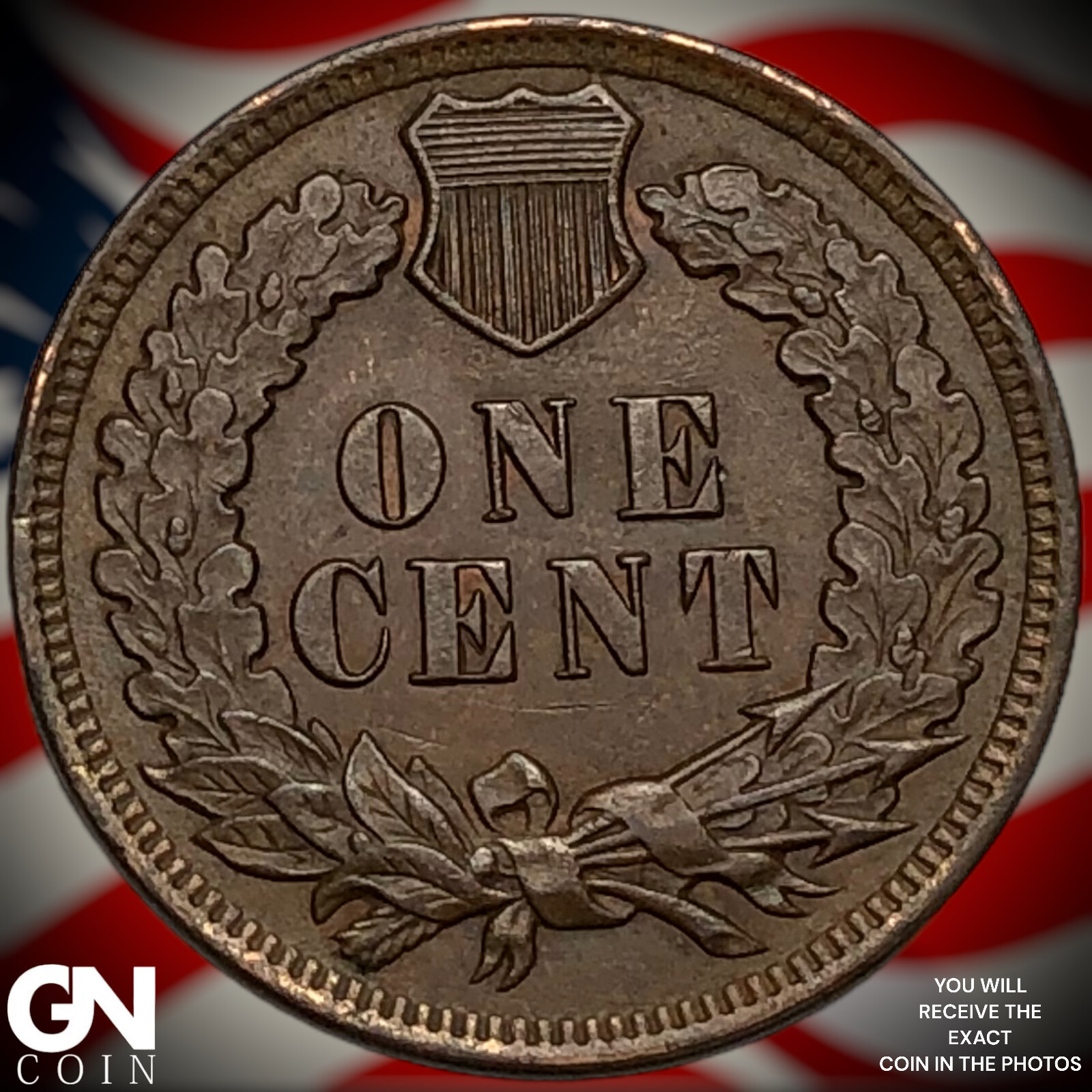 1907 Indian Head Cent Penny X1943