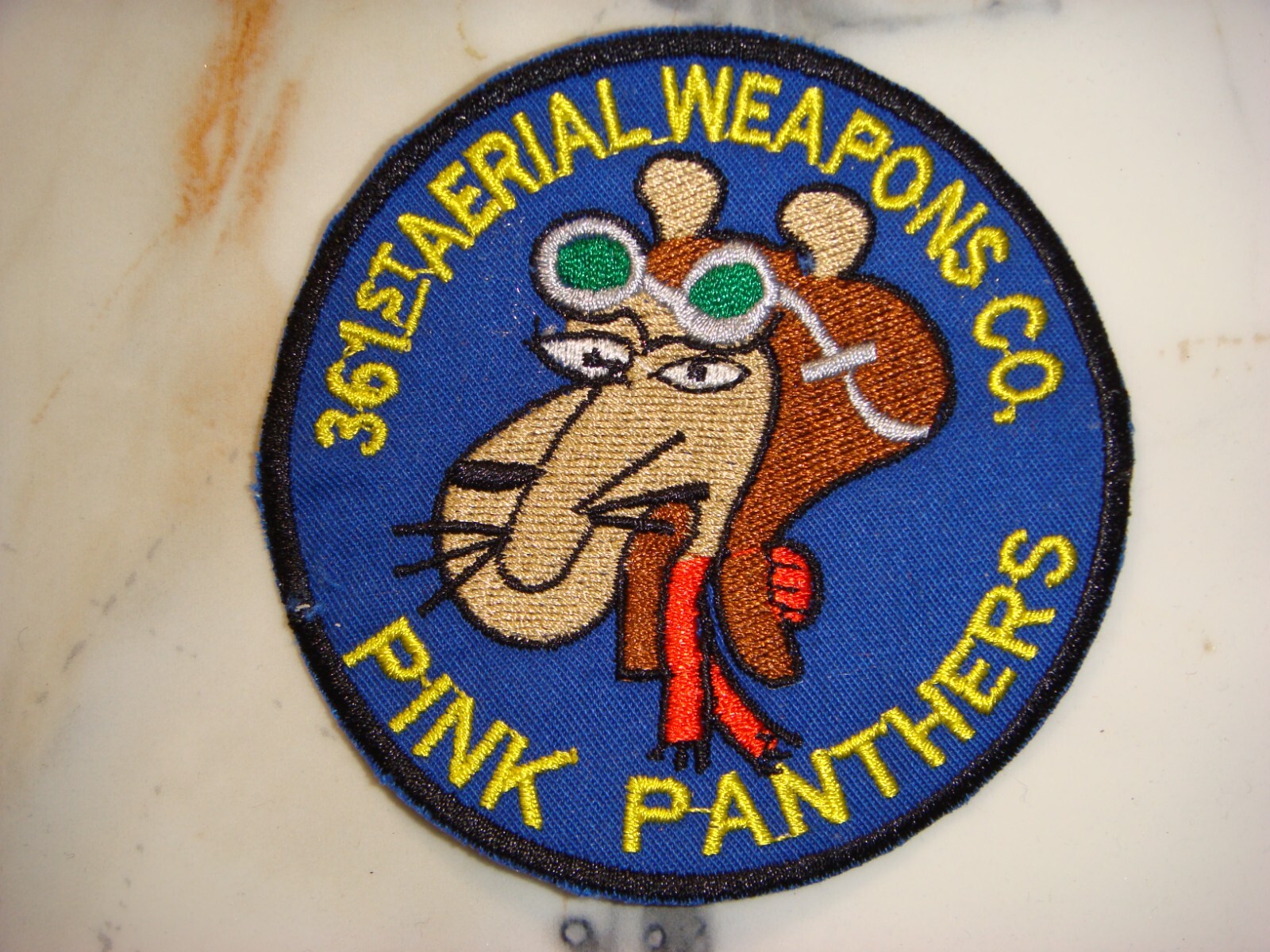 US 361st AERIAL WEAPONS Co. PINK PANTHERS, VIETNAM WAR PATCH